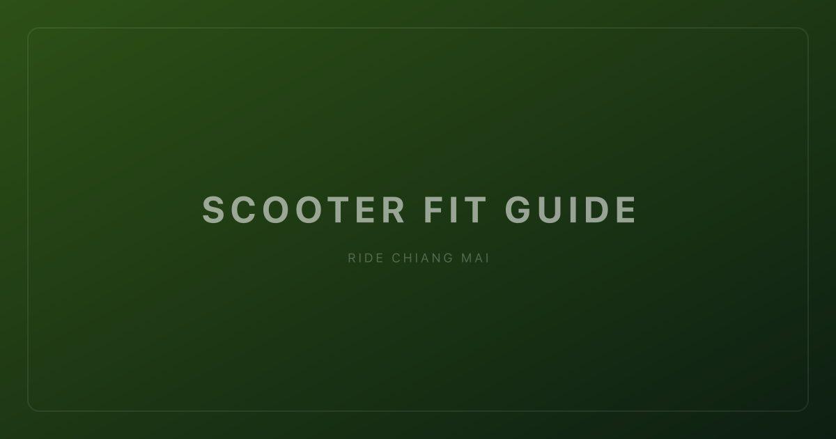 A scooter on a Chiang Mai road, used to compare 125cc and 160cc rental choices.