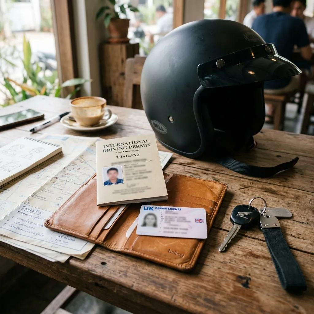 Führerschein und IDP für Scooter in Thailand